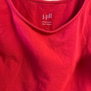 J. Jill perfect tank large red
95% cotton , 5% spandex
19” across and 26” length